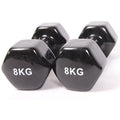 Men Used Hand Weight Vinyl Hexagon Dumbbell Colorful Neoprene Dumbbells 10kg 9kg 8kg 7kg 6kg 5kg