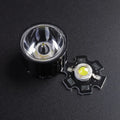 High Power 20mm Single LED Lens 5 15 Degree White Made of Durable PMMA Material