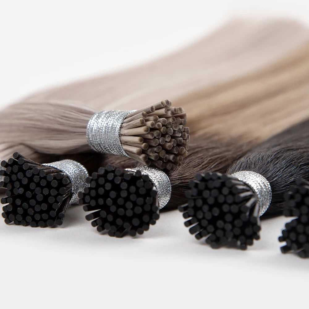 Wholesale  I Tip Hair Extensions Double Drawn 100% Russian I Tip Human Hair Extensions