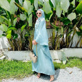 Wholesale Moroccan Kaftan Cotton Abaya Loose Batwing Sleeve Indonesian Malay Dubai Abaya Women Muslim Caftan Long Dress