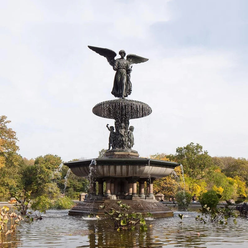 Custom Handcrafted Marble Water Fountain Sculpture