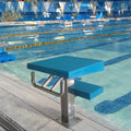 Stable Stainless Steel Fiberglass One-Step Diving Platform Removable Swimming Pool Starting Blocks