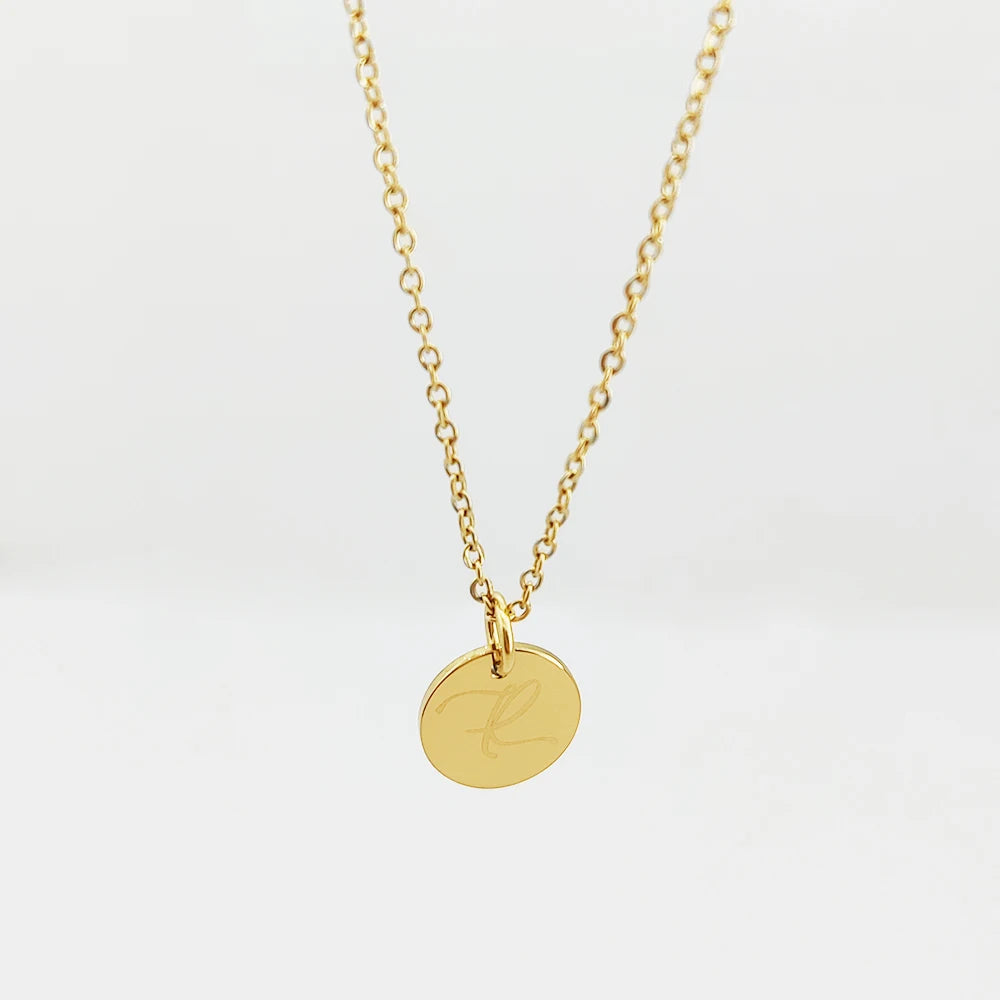 Alphabet Necklace Gold Plated Jewelry Set Bijoux En Aci Inoxyd Necklace Sets for Women Jewelry