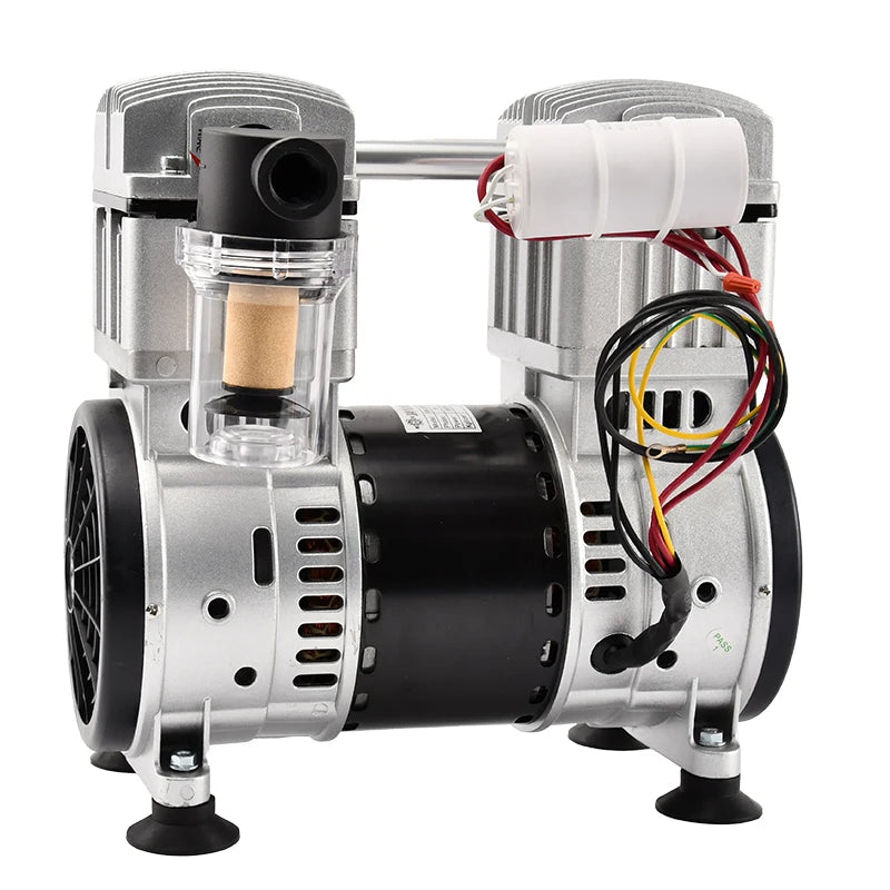 220V 1500W AC High -99KPa 200L/min Portable Electric Oil Free Vacuum Pump Air Compressor Head OEM Customizable for Laboratory