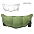 Custom Pea Shape Ita Crossbody Bag Purse Furry Fanny Pack Plush Waist Ita Bag