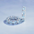 Vintage Aquamarine Ring Luxury Raw Crystal Diamond Ring Handmade Aquamarine Ring Wedding or Anniversary Gift for Her
