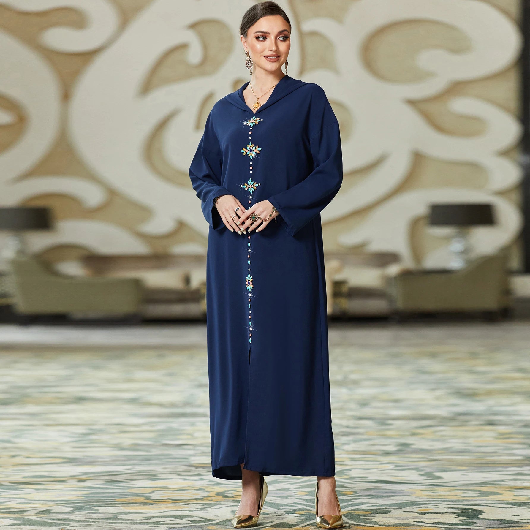 Factory Wholesale 2024 Latest Dress Muslim Girs Abaya Elegant Dress Dress Modern Abaya for Eid Islamic Abaya Clothing