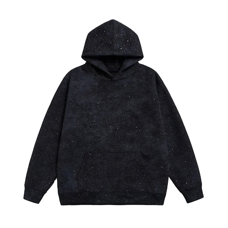 Factory Wholesale Custom Oversized Heavyweight 100% Cotton Hand Painted Jogging Sweatshirt Hoodie High Embroidered Spring
