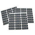 Custom Silkscreen Printed Frosted Polycarbonate Polyester Plastic PC PET Nameplate Label Sticker PVC Adhesive for Chemical Use