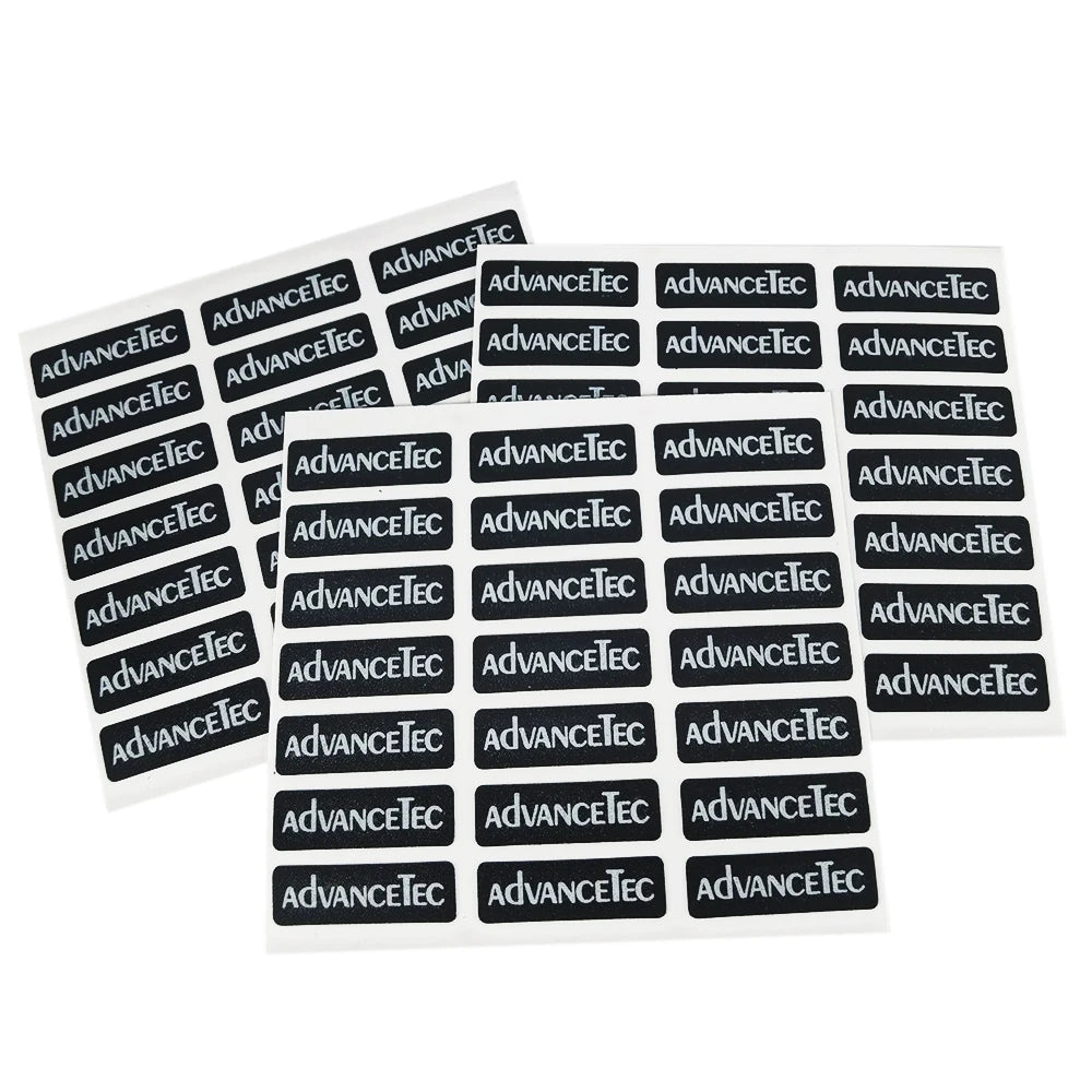 Custom Silkscreen Printed Frosted Polycarbonate Polyester Plastic PC PET Nameplate Label Sticker PVC Adhesive for Chemical Use