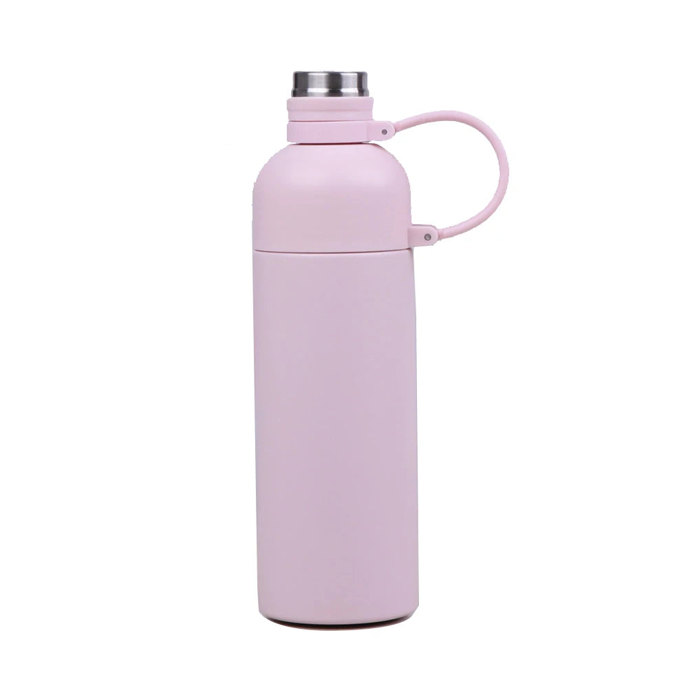 FX Factory Hot Sale 500ml Portable Outdoor Travel Large Capacity Sports Tumbler Stainless Steel Thermos Water Bottle