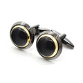 Wholesale Black Color Agate Stone Elegant Cufflinks Custom Mens Suit Shirt Fashion Accessory Wedding Tuxedo Trendy Jewelry Gift