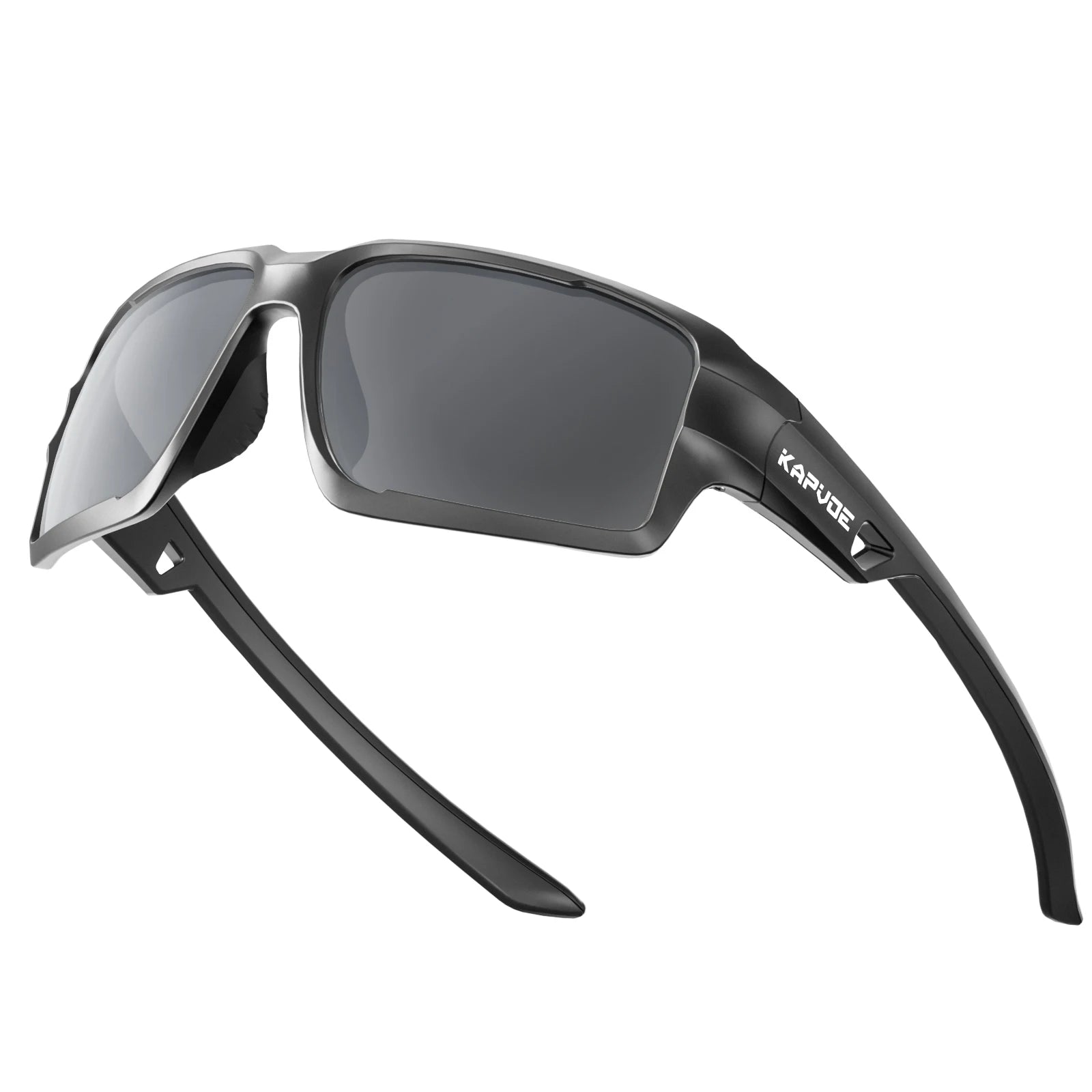 KAPVOE 2023 New Arrivals Fashionable Polycarbonate Square Frame Polarized Men & Woman Sunglasses Oversize Frame for Outdoor