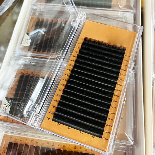 0.03 D Dark Matte Cashmere Lash Extensions Wholesale Fluffy Cashmere Eyelash Extensions Lash Extensions Trays