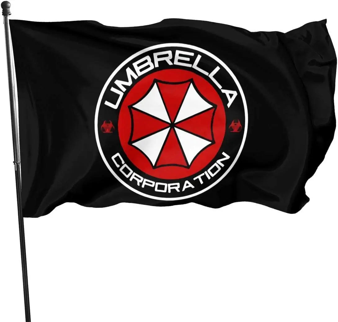 3x5ft Digital Printing Polyester Durable Vibrant Colors UV Fade Resistant Resident Evil Umbrella Flag Outdoor Indoor Decoration