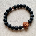 WMB44254 Wholesale Rudraksha Mixed Natural Gemstone Mala Bracelet Meditation Yoga Spiritual Daily Wear Jewelry