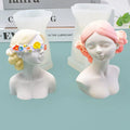 Hot Selling DIY Aromatherapy Candles Silicone Mold Blind Girl Plaster Tabletop Decoration Chocolate Mold