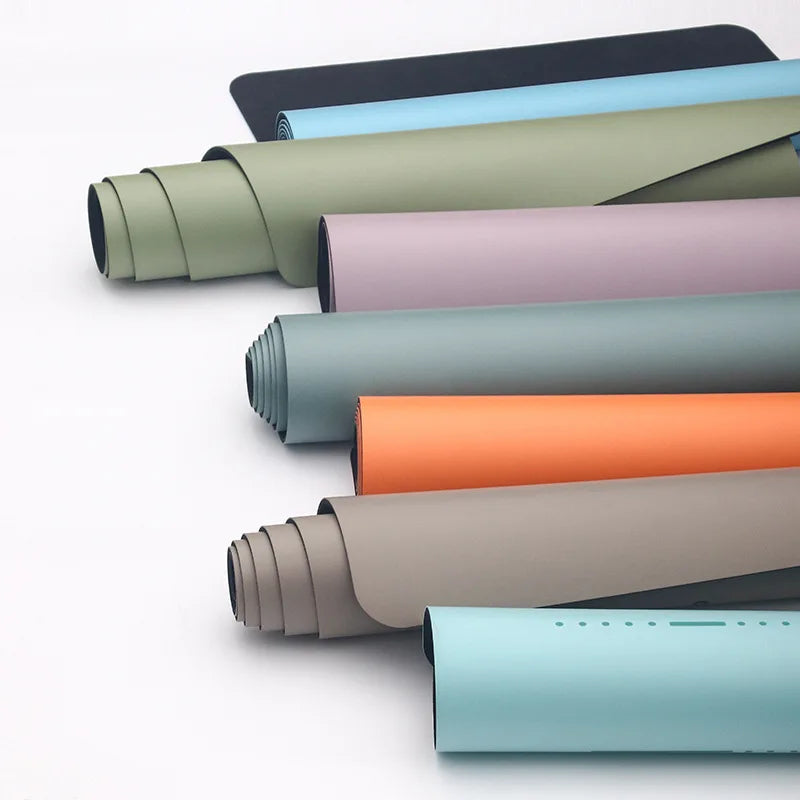 ZY YM04 Sports Anti-Slip Durable Natural Rubber Yoga Mat Custom Logo 185cm Length 0.5mm Thickness Pilates Gym Fitness