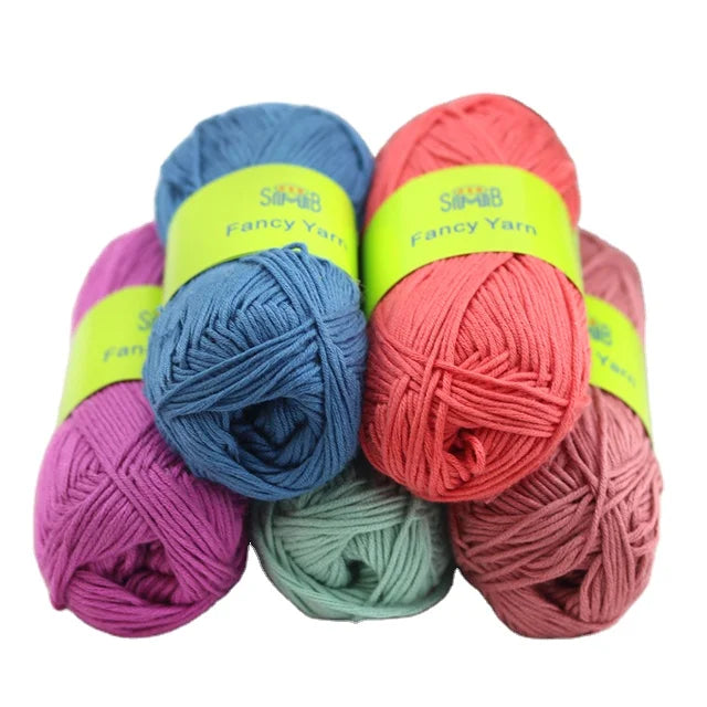 SMB 70% Bamboo 30%Cotton Natural Yarn for Hand Knitting