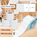 Direct Thermal Paper 100x150mm 4x6 Inch A6 Size 350 Pcs Adhesive Logistics Shipping Address Label Sticker Roll
