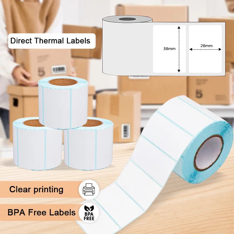 Direct Thermal Paper 100x150mm 4x6 Inch A6 Size 350 Pcs Adhesive Logistics Shipping Address Label Sticker Roll