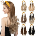 GT Headband Wig for Women Black Straight Synthetic Headband Wig Glueless Heat Resistant Looking for Daily Party Use