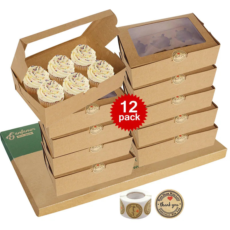 Dropshipping Wholesale Eco Friendly Postal Cake Box Packaging Luxury Wedding Christmas Gift Cupcake Boxes
