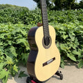 Aiersi Handed Professional All Solid Spruce Top 7-string Nylon String Spanish Classical Guitar  for Sale