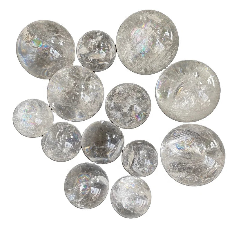 Wholesale Natural Rainbow Clear Quartz Sphere Crystal Ball for Decoration