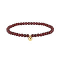 ICEBELA Wholesale 14K Gold Plated Jewelry Real 925 Sterling Silver Garnet Ancle Anklet Silver Beads Pendant Chain for Women