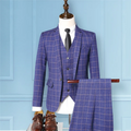 Men's Business Casual Suit Three-piece Men's Wedding Groom Dress Slim Men's Suit