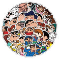 60Pcs New Japanese Cute Crayon Shin Chan Cartoon Graffiti Stickers for Gift Laptop Book Vinyl Kid Decor Sticker