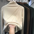 New Autumn Women Long Sleeve Solid Color Turtleneck Slim Shirt Female Double-sided Velvet Thick Warm Blouse Slim Tops Elegant