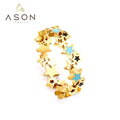 18K Gold PVD Plated Stainless Steel Ring Creative Design Women Ring Jewelry Wholesale