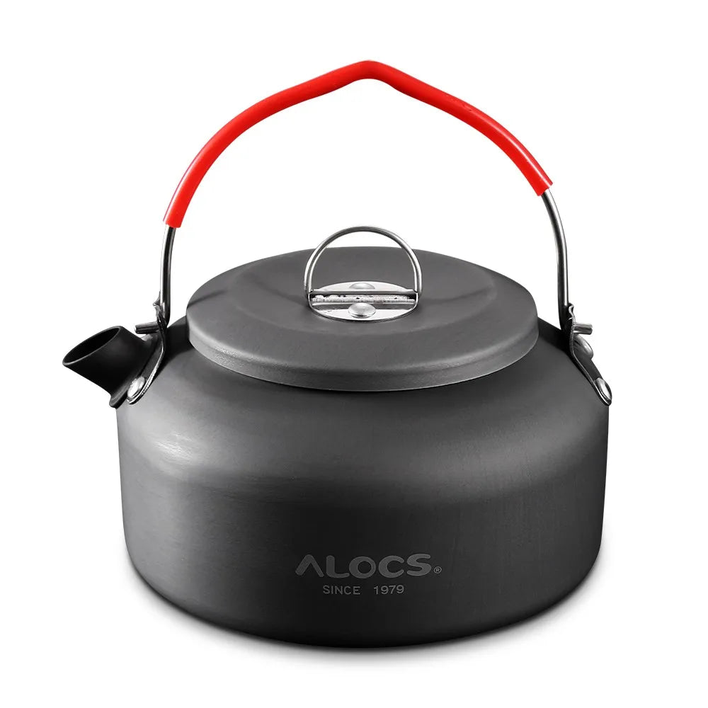 Outdoor Kettle Camping Picnic Water Teapot Coffee Pot  0.8L Aluminum Pot