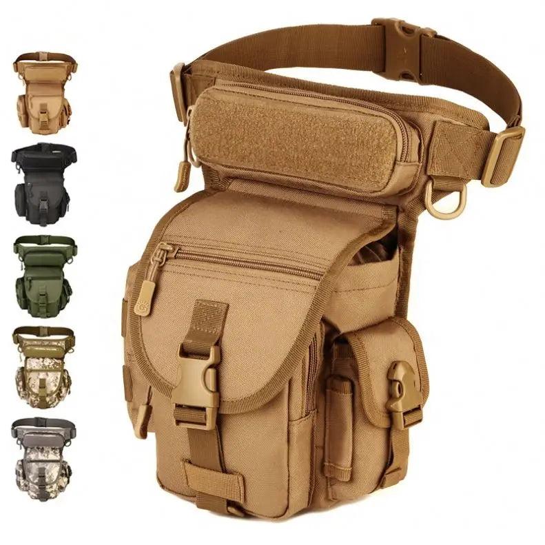 GERANNUR LP1003 Outdoor Camouflage Tactical Bag Leg Belt Bag Hunting Tactical Sports Waist Bag