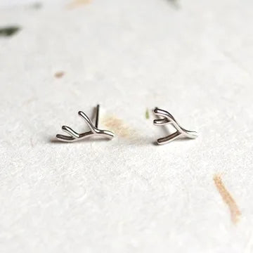 Reeti 925 Sterling Silver Antlers Stud Earrings for Women Elegant Wedding Jewelry Pendientes Mujer Moda 2018 Brincos