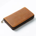 Genuine Leather Pens Wallet Holder Pencil Case Cowhide Make up Bruses Bags