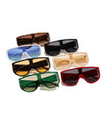 DOISYER 2021 Sunglasses Mix Color One Piece Big Lenses Small Frames PC Material Red Green Orange for Men Women Vintage Style