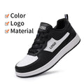 GUYISA New Arrival Leisure Series Safety Shoes Waterproof Microfiber Upper Safety Shoes