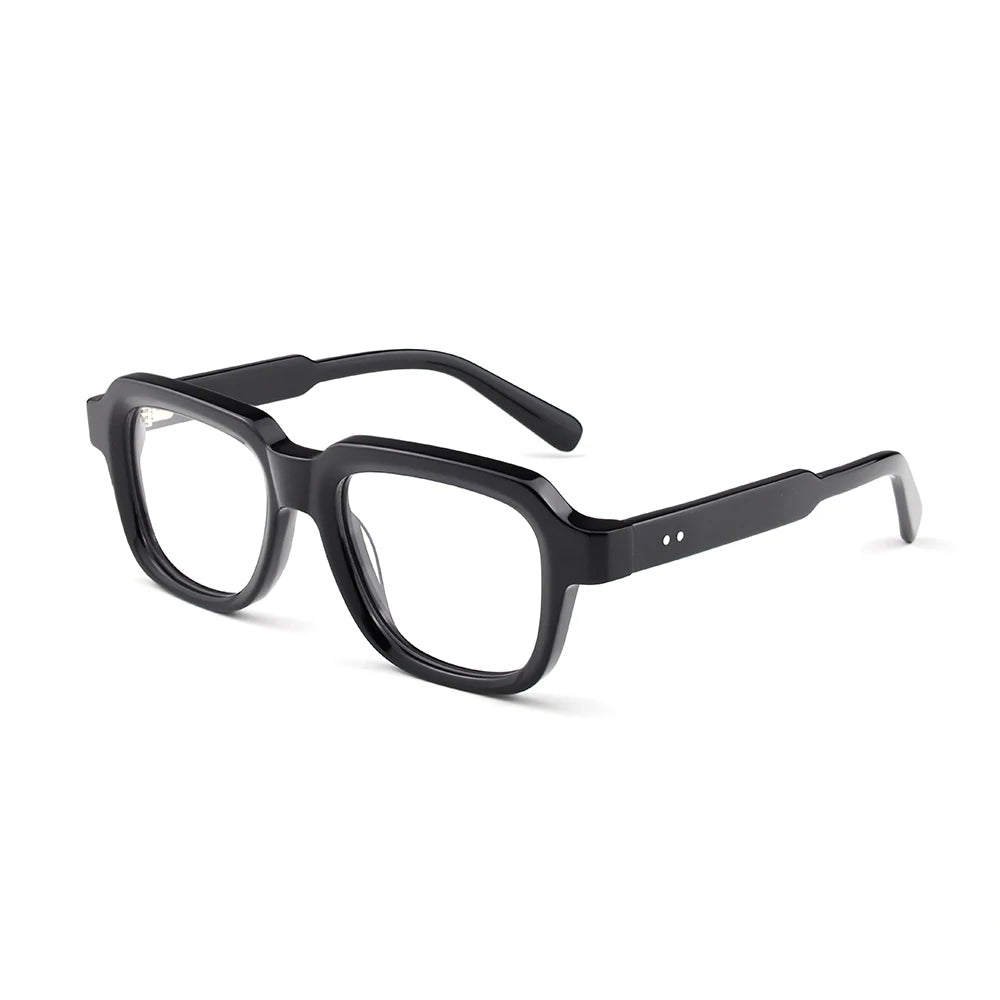 Benyi Unisex Stock Eyewear Frames Retro Square Acetate Eyewear Eyeglasses Frames for Optical Glasses