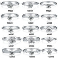 Wholesale Gemstone Rings Round Moissanite Petite Engagement Ring 925 Sterling Silver 0.5ct Moissanite Diamond Jewelry