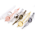 10pcs/lot 5-Styles High Quality Fit 12mm Cabochon Hairpins Blank Base Multi-colors Copper Hair Pins Clips Bezel Jewelry Findings