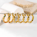 HOVANCI Gold Plated Hanging Earrings Tarnish Free Stainless Steel Jewelry Unique Tarnish Free Minimalist Zircon Pearl Earrings