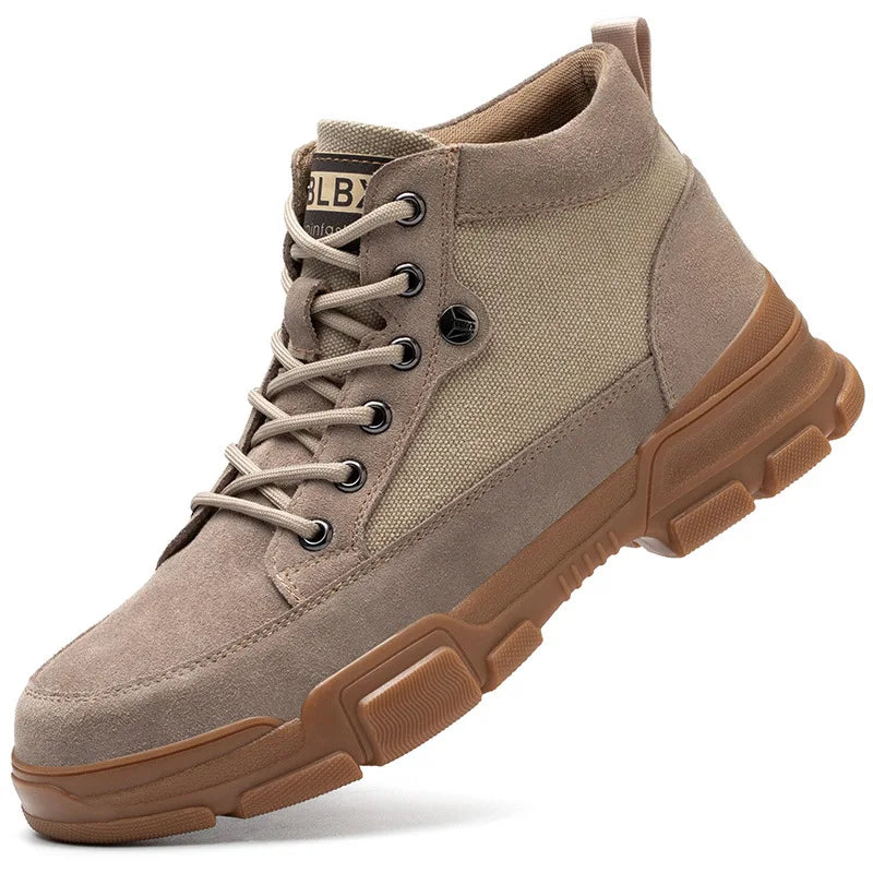 DEBONSAPT Work Safety Shoes Lightweight Steel Toe Indestructible Shoes Men Women Work Safety Boots Breathable Male Shoes