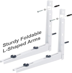 Heavy Duty Folding Mounting Adjustable Outdoor Support Split Mounting Stainless Steel Hvac Parts air Conditioner Bracket