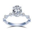 MSR-1468 Customized Jewelry 9K Gold 1.8ct E VS1 Oval Shape IGI Lab Grown Diamond Ring