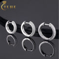 New Design Luxury Women Jewelry Iced Out VVS Moissanite Hoop Earrings Hiphop Bling Earring 925 Sterling Silver Hoop Earring