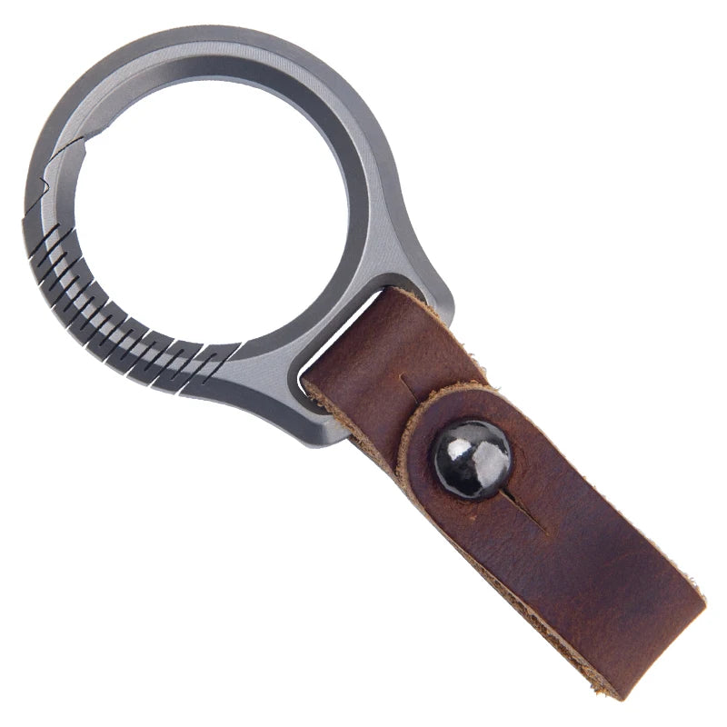 Luxury Titanium Keychain for Men High-Quality Custom Lettering Ultra Lightweight EDC Key Holder With Key Rings Accessory