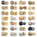 Latest Design Custom Shape Zinc Alloy Gold Embossed Sewing Accessory Garment Suit Coat and blazer Shank Button